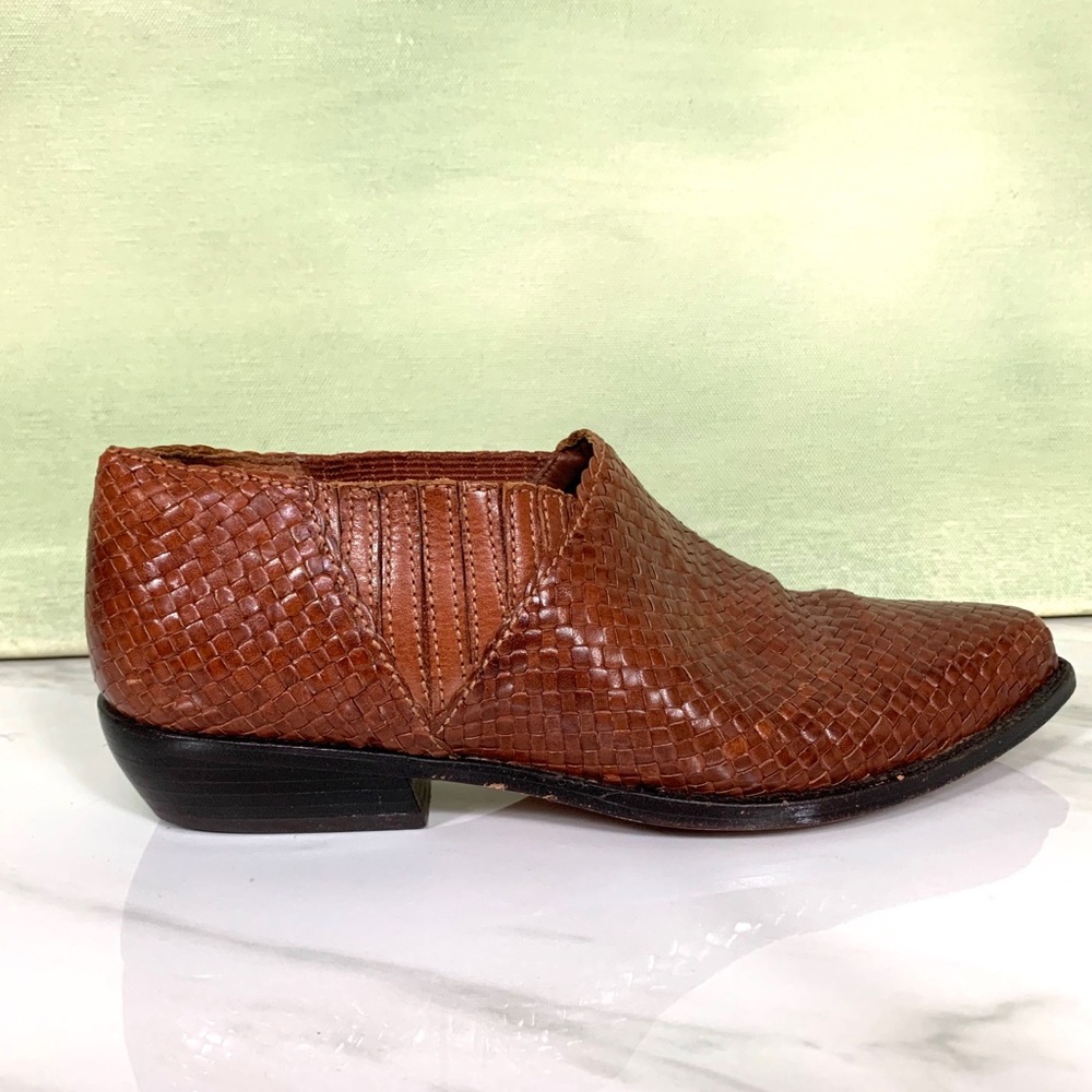 Cole Haan Vintage Basket Weave Ankle Booties